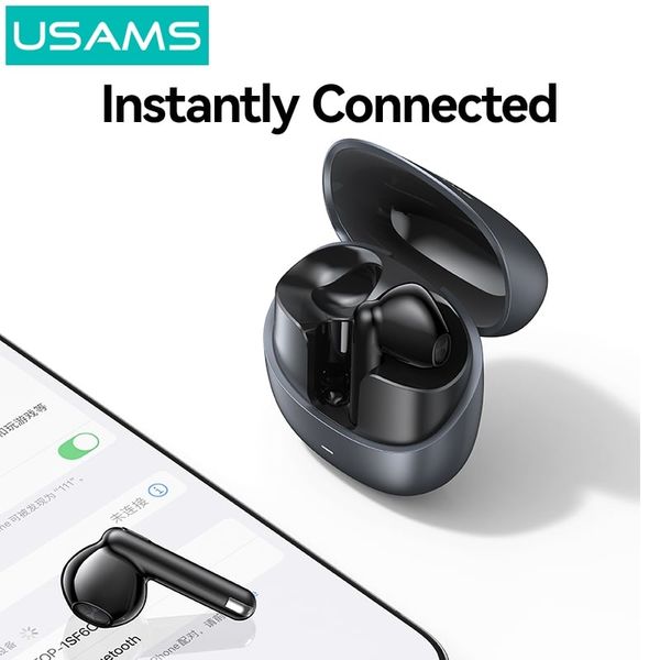 Tai Nghe Bluetooth TWS USAMS Echo E03 (Bluetooth v5.3, 4H, AAC Lossless Audio Decoding, 13mm Dynamic Speaker, Surround Stereo Sound)