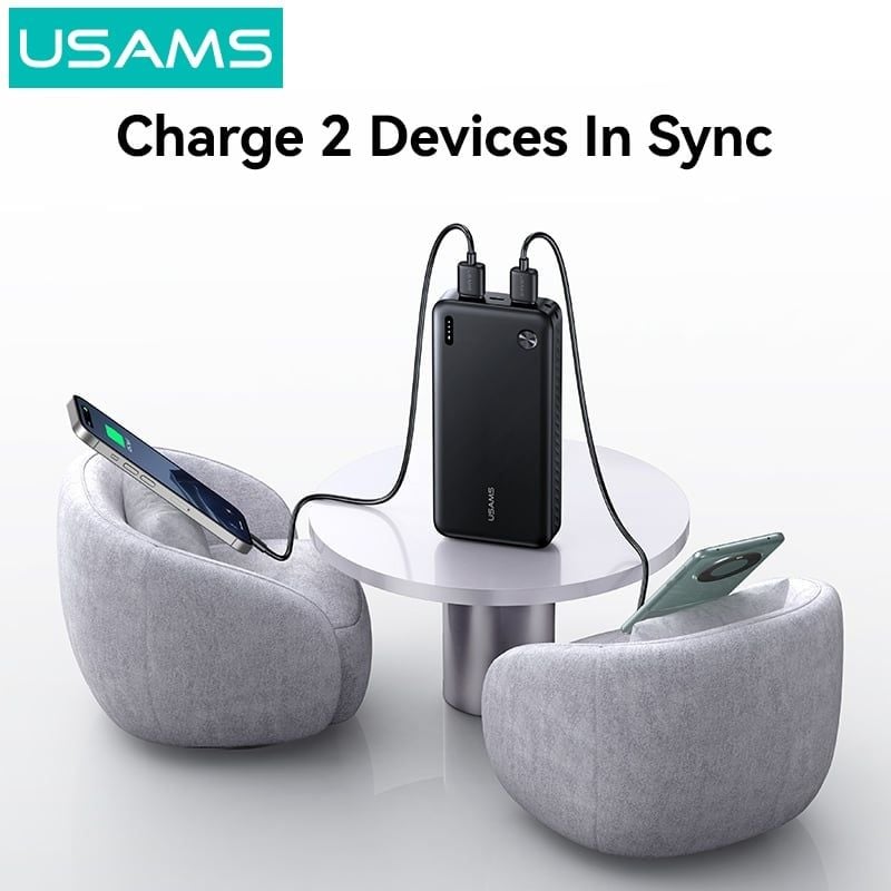 Pin Dự Phòng 2U CD253 PB83 10000mAh/20000mAh 10.5W (Type-C input, 2*USB-A output)