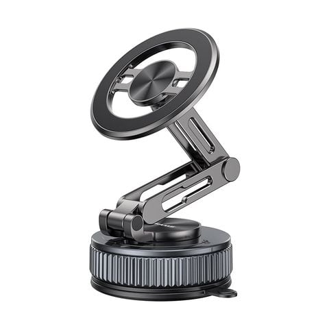 Giá Đỡ Điện Thoại Hút Chân Không Ô Tô Từ Tính + Để Bàn USAMS ZJ087 (360° Rotation, 360° Foldable, 3-Axis folding, N52 Strong magnetic adsorption)