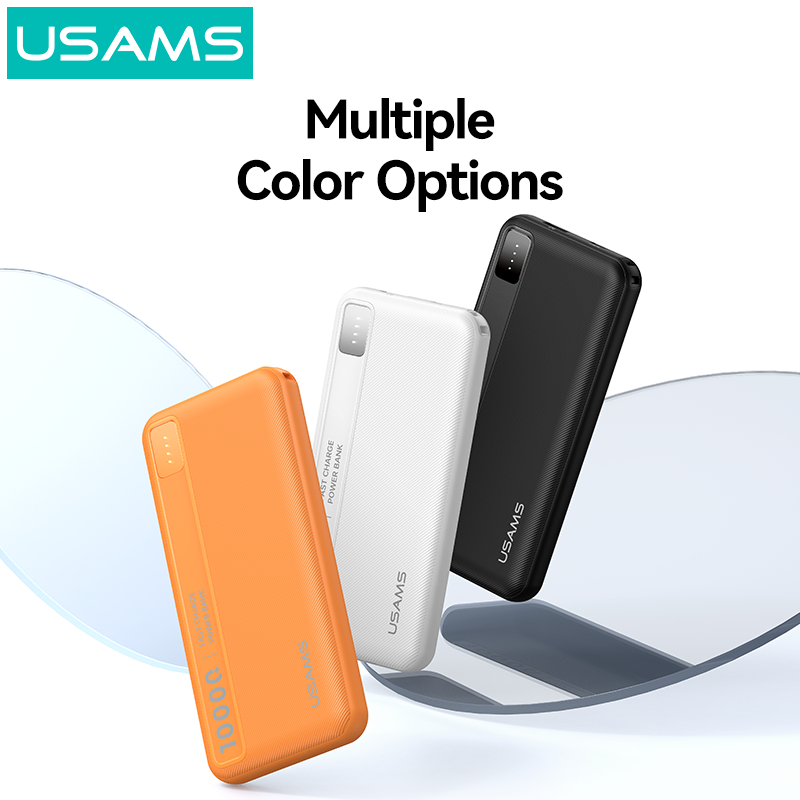 Pin Dự Phòng USAMS CD262 PB89 10000mAh 10W (1*Type-C + 1*USB-A port, LED Display)