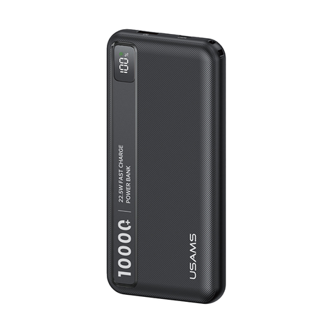 Pin Dự Phòng USAMS CD263 10000mAh 22.5W (1*Type-C + 1*USB-A port, Digital Display, 3C Certification)