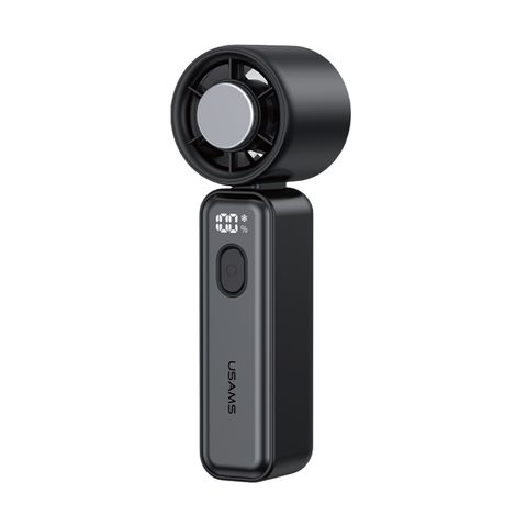 Quạt Cầm Tay Sò Lạnh Tốc Độ Cao USAMS ZB362 (7W, 2000mAh, Digital Display, 100 Wind Speeds Adjustable, 14000RPM)