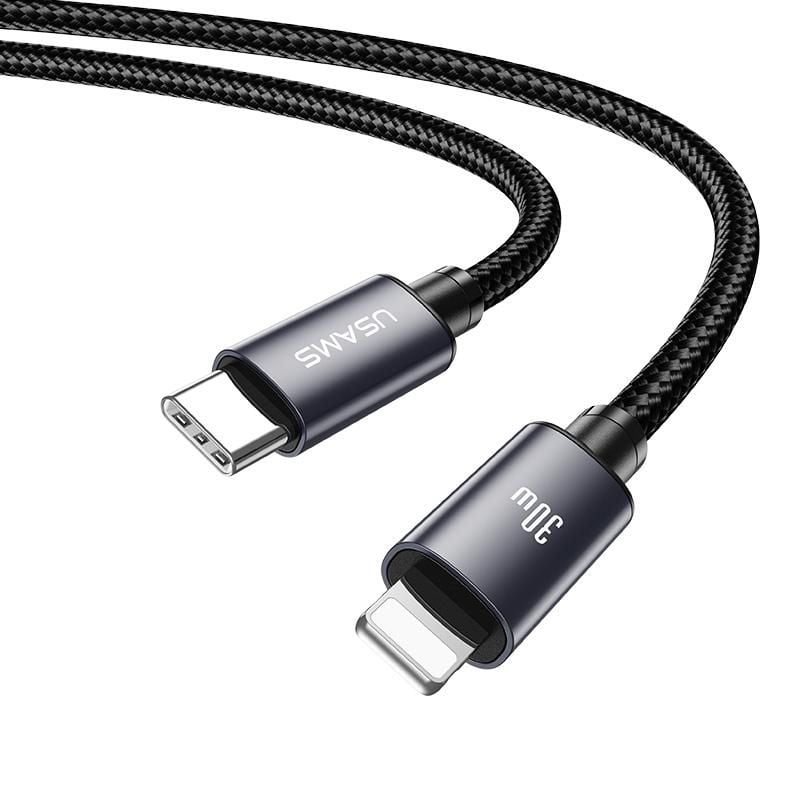 Cáp Sạc Nhanh C to Lightning USAMS SJ770 U91 30W (1.2m, 480Mbps)