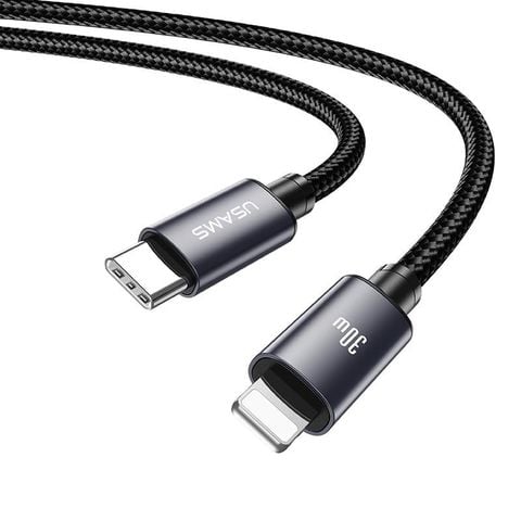 Cáp Sạc Nhanh C to Lightning USAMS SJ770 U91 30W (1.2m, 480Mbps)