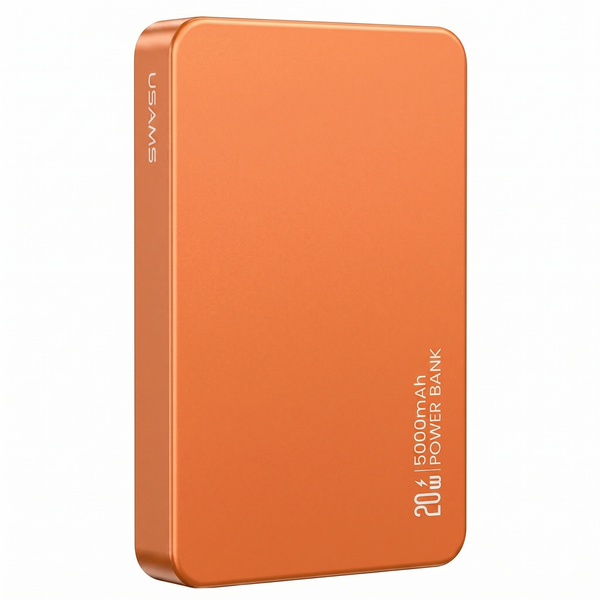 Pin Sạc Dự Phòng Không Dây Siêu Mỏng USAMS CD231 5000mAh 20W (15W Wireless Charging)
