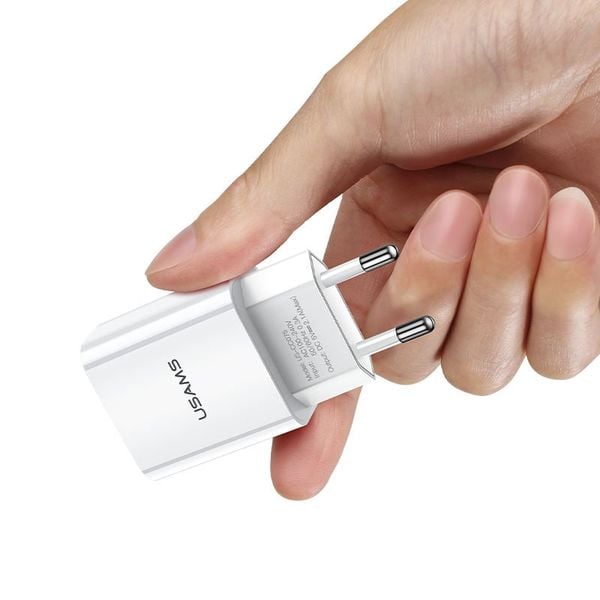 Củ Sạc USB USAMS CC075 T18 2.1A (1*USB-A Port)