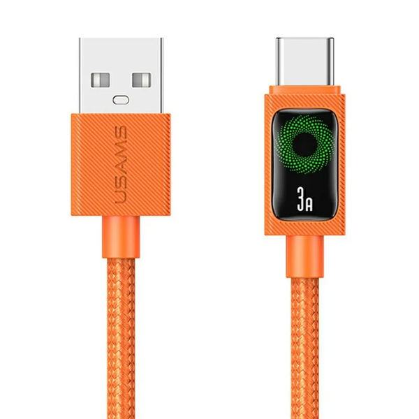 Cáp Sạc Nhanh USB to Type-C USAMS SJ772 U92 3A (1.2m, 480Mbps, with Light)