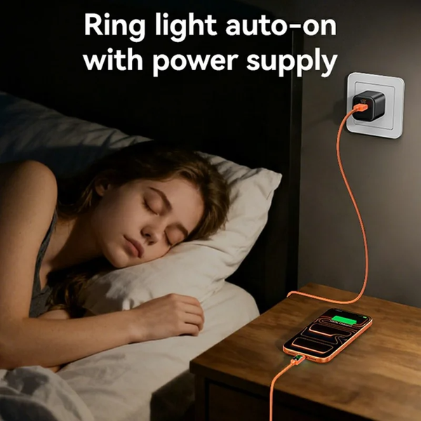 Cáp Sạc Nhanh USB to Type-C USAMS SJ772 U92 3A (1.2m, 480Mbps, with Light)