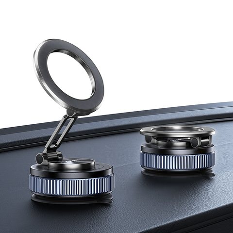 Đế Giữ Điện Thoại Hút Chân Không + Từ Tính Trên Ô Tô USAMS ZJ084 (3-Axis folding, N52 Strong magnetic adsorption, 720° Rotation)