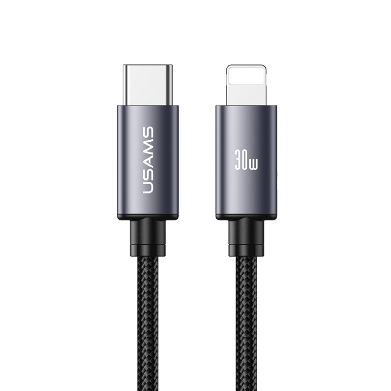 USAMS SJ770 U91 30W Fast Charging & Data Cable USB-C to iP (1.2m) - TARNISH USAMS SJ770 U91 30W Fast Charging & Data Cable USB-C to iP (1.2m) - TARNISH