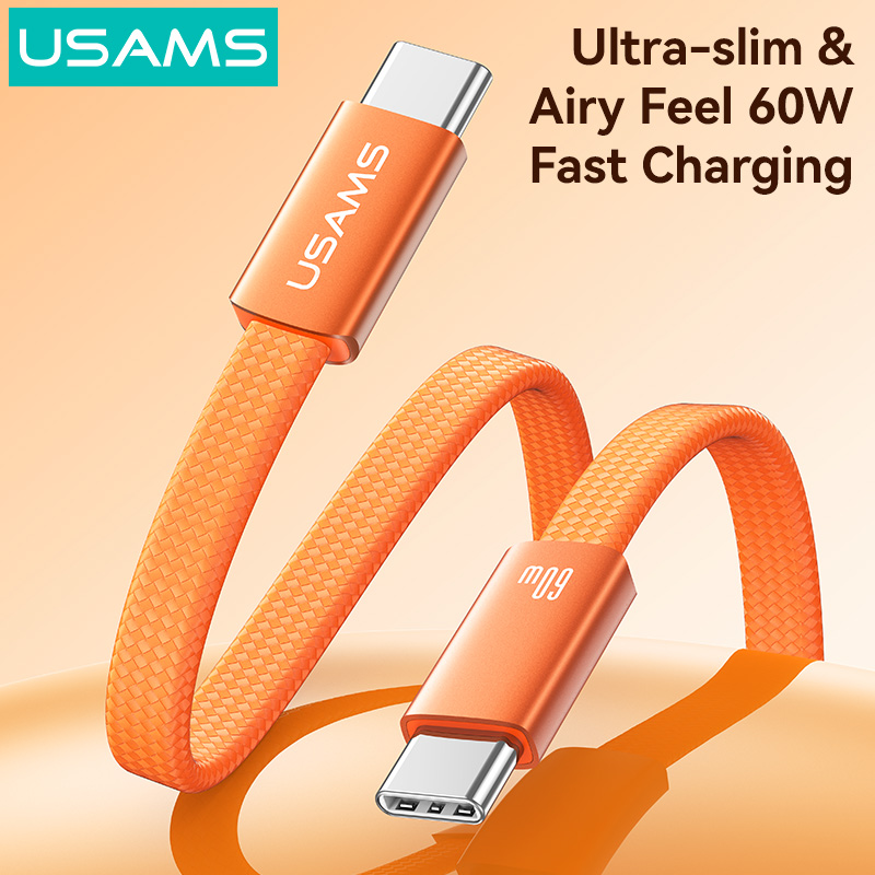 Cáp Sạc Nhanh C to C USAMS SJ783​ U96 60W (Ultra-thin, 1.2m, 480Mbps)