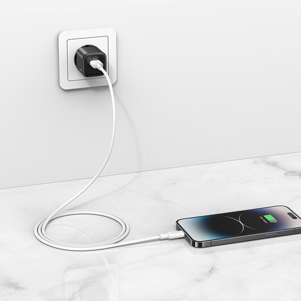 Cáp Sạc Nhanh USB to Lightning USAMS SJ762 U90 2.4A (12W, 1m, 480Mbps)