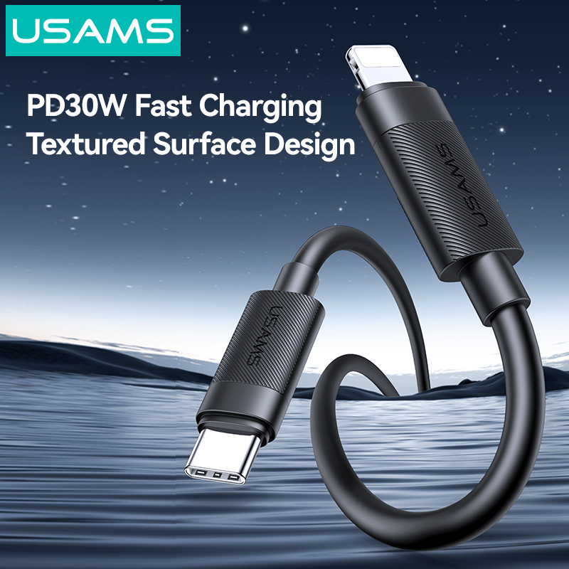 Cáp Sạc Nhanh C to Lightning USAMS SJ781 U94 30W (1m, 480Mbps)