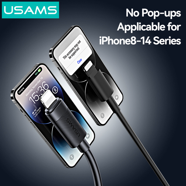 Cáp Sạc Nhanh USB to Lightning USAMS SJ778 U94 2.4A (1m, 480Mbps)