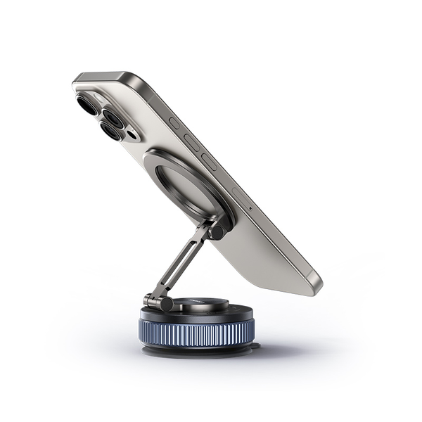 Đế Giữ Điện Thoại Hút Chân Không + Từ Tính Trên Ô Tô USAMS ZJ084 (3-Axis folding, N52 Strong magnetic adsorption, 720° Rotation)