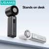 Quạt Cầm Tay Sò Lạnh Tốc Độ Cao USAMS ZB362 (7W, 2000mAh, Digital Display, 100 Wind Speeds Adjustable, 14000RPM)