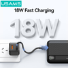 Pin Dự Phòng USAMS CD263 10000mAh 22.5W (1*Type-C + 1*USB-A port, Digital Display, 3C Certification)