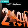 Cáp Sạc Nhanh C to C USAMS SJ775 U93 240W (PD3.1, 1.2m, Cyberpunk Light Effect, 480Mbps)
