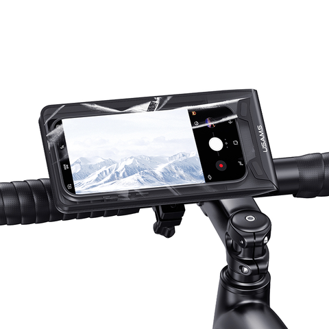 Giá Đỡ Điện Thoại Gắn Xe Đạp Kiêm Túi Chống Nước USAMS ZJ083 (For Phone 4.7 - 7.2