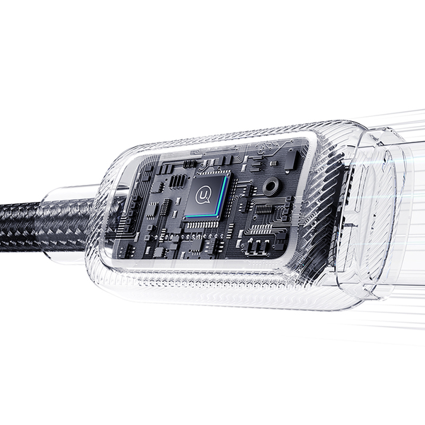 Cáp Sạc Nhanh C to Lightning USAMS SJ816 U110 30W (480Mbps, 1.2m, RGB Lighting)