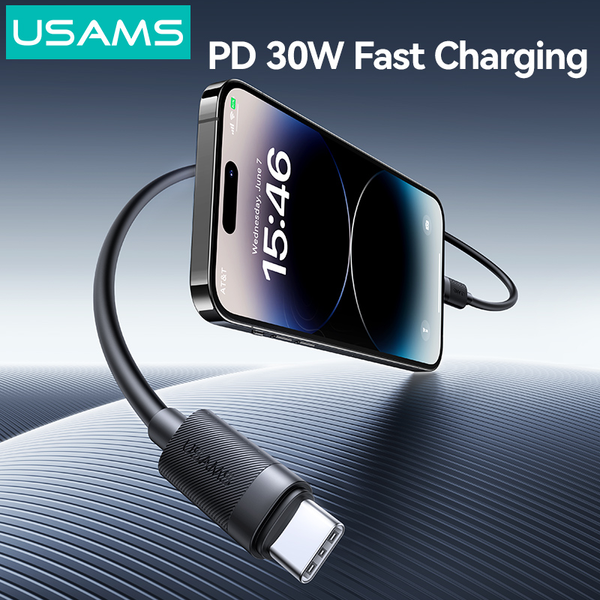 Cáp Sạc Nhanh C to Lightning USAMS SJ781 U94 30W (1m, 480Mbps)