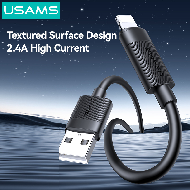 Cáp Sạc Nhanh USB to Lightning USAMS SJ778 U94 2.4A (1m, 480Mbps)