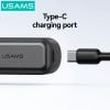 Quạt Cầm Tay Sò Lạnh Tốc Độ Cao USAMS ZB362 (7W, 2000mAh, Digital Display, 100 Wind Speeds Adjustable, 14000RPM)