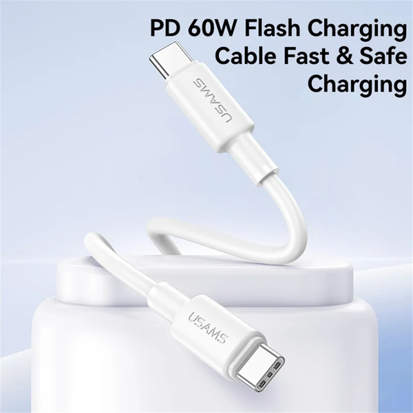 Cáp Sạc Nhanh C to C USAMS SJ763 U90 60W (1m, 480Mbps)