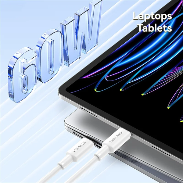 Cáp Sạc Nhanh C to C USAMS SJ763 U90 60W (1m, 480Mbps)
