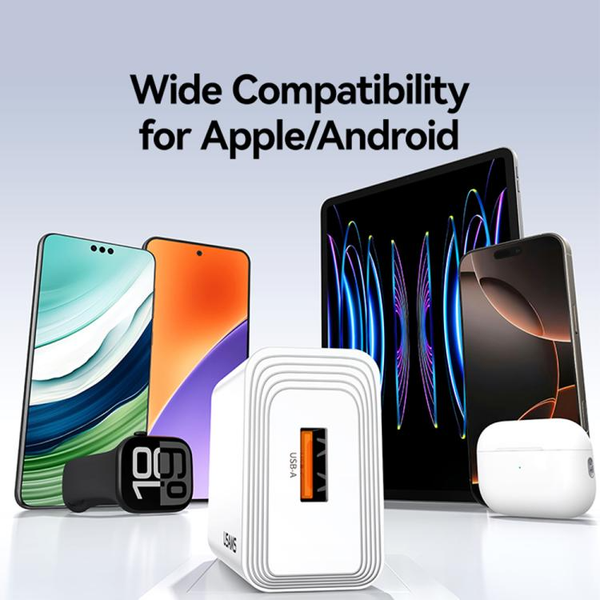 Củ Sạc Nhanh USAMS CC326 T69 2.1A (1*USB-A port, 5V/2.1A)