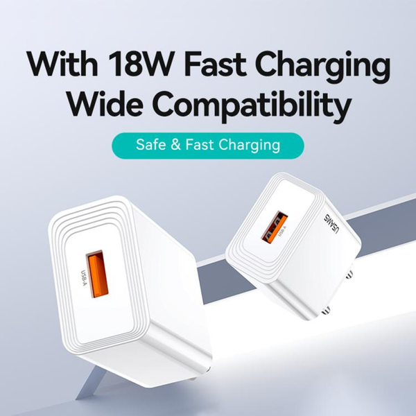 Củ Sạc Nhanh USAMS CC324 T69 18W (1*USB-A port, QC3.0)