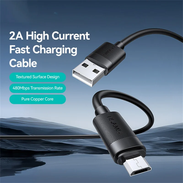 Cáp Sạc Nhanh USB to Micro-USB SJ779 U94 2A (1m, 480Mbps)