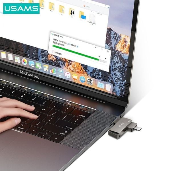 USB Lưu Trữ Di Động Tốc Độ Cao USB+TypeC USAMS ZB199 32GB (USB3.0 / 5Gbps)