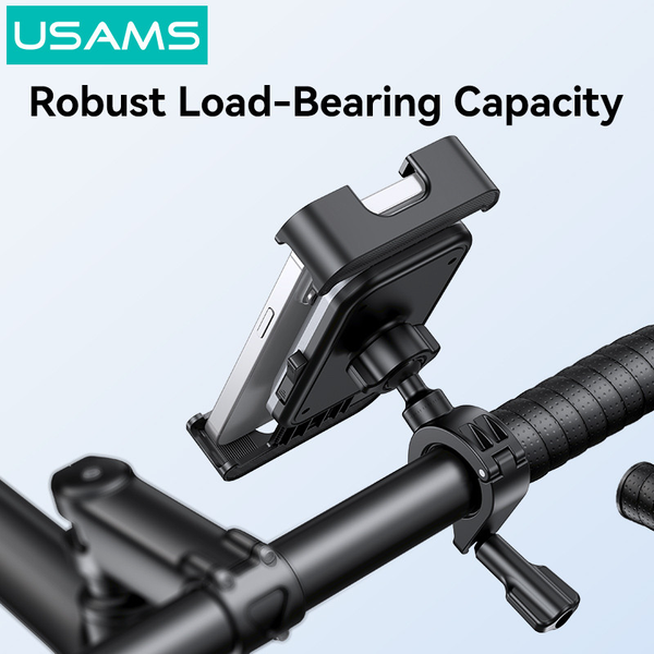 Giá Đỡ Điện Thoại Cho Xe Đạp USAMS ZJ082 (for phone 4.7-7.2 inch, 2-in-1 Reinforced Clamp, 360° Rotation Flexible Adjustment)