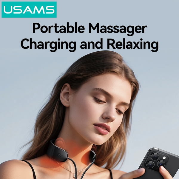 Cáp Sạc Nhanh C to C Kiêm Máy Mát Xa Cổ 2-in-1 USAMS SJ759 100W (3-Speed Massage, 480Mbps, 1.4m)