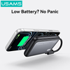 Pin Dự Phòng Kèm Cáp Type-C USAMS CD284 PB102 10000mAh 22.5W (Semi-Solid Battery Core, 1*Type-C + 1*USB-A port, Digital Display)