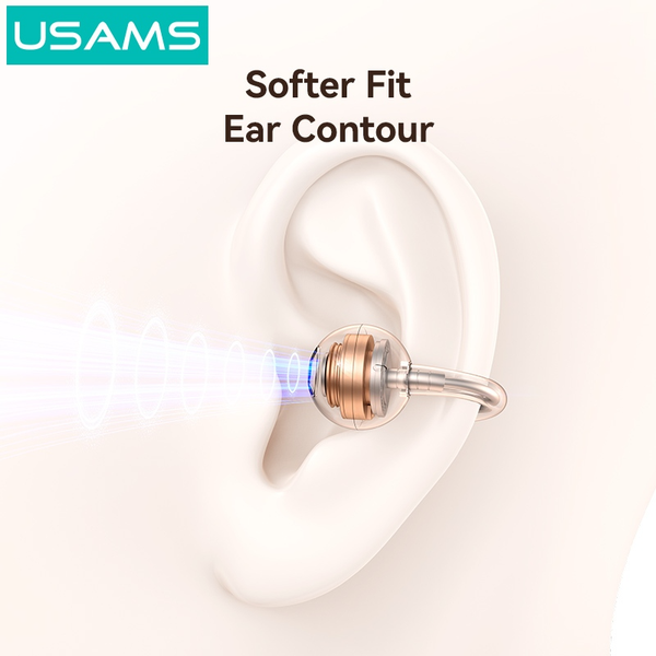 Tai Nghe Kẹp Tai Bluetooth TWS USAMS Echo R03 (Bluetooth v6.0, 4H, 11mm Large Dynamic Driver)