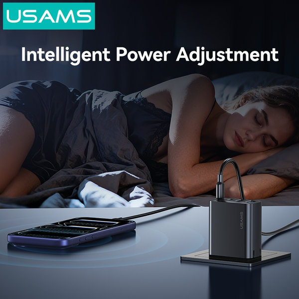 Củ Sạc Nhanh USAMS CC331/CC330 40W (2*Type-C + 2*USB-A port)