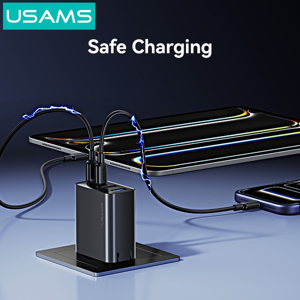 Củ Sạc Nhanh USAMS CC331/CC330 40W (2*Type-C + 2*USB-A port)