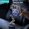 Giá Đỡ Điện Thoại Hút Chân Không Ô Tô Từ Tính + Để Bàn USAMS ZJ087 (360° Rotation, 360° Foldable, 3-Axis folding, N52 Strong magnetic adsorption)