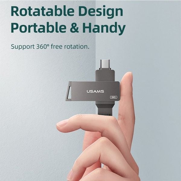 USB Lưu Trữ Di Động Tốc Độ Cao USB+TypeC USAMS ZB199 32GB (USB3.0 / 5Gbps)