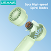 Quạt Mini Cầm Tay USAMS ZB354 3W (500mAh, 3 Speed Settings, 10400RPM, 2H)