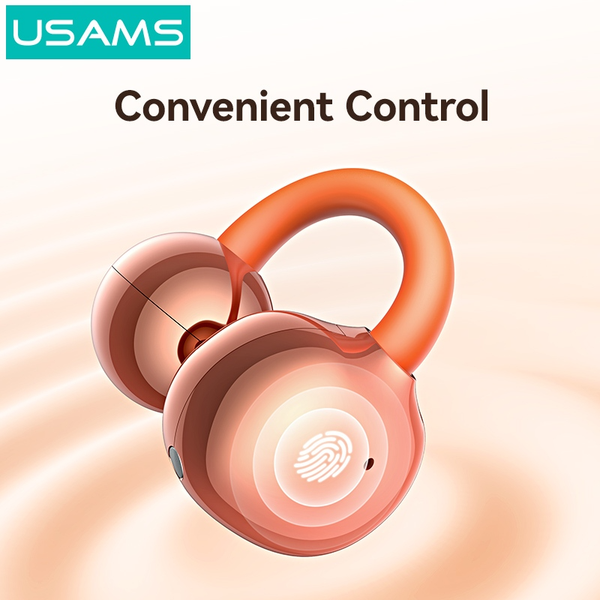 Tai Nghe Kẹp Tai Bluetooth TWS USAMS Echo R03 (Bluetooth v6.0, 4H, 11mm Large Dynamic Driver)