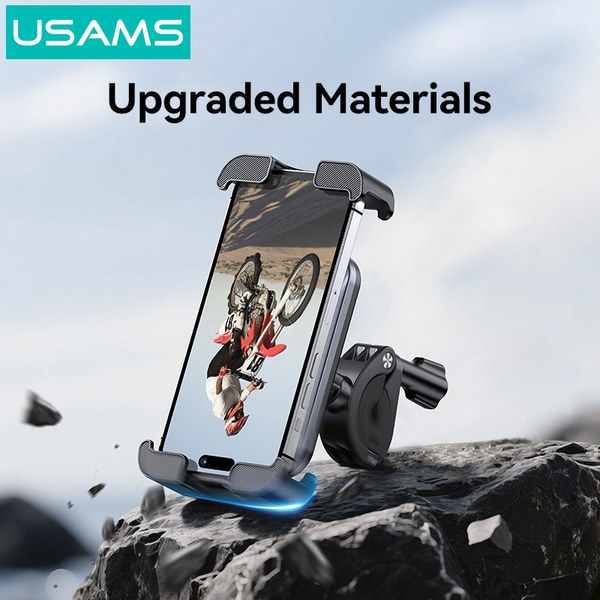 Giá Đỡ Điện Thoại Cho Xe Đạp USAMS ZJ082 (for phone 4.7-7.2 inch, 2-in-1 Reinforced Clamp, 360° Rotation Flexible Adjustment)