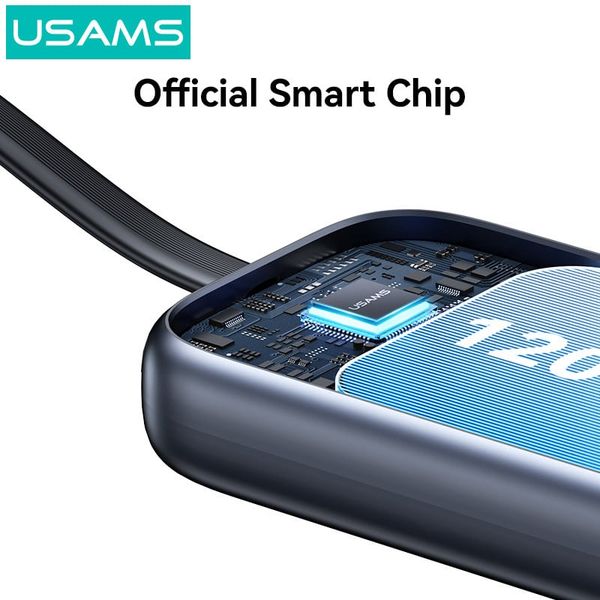 Đế Sạc Không Dây Dự Phòng Cho Watch USAMS CD245 1200mAh 2.5W (with Built-in Type-C cable)