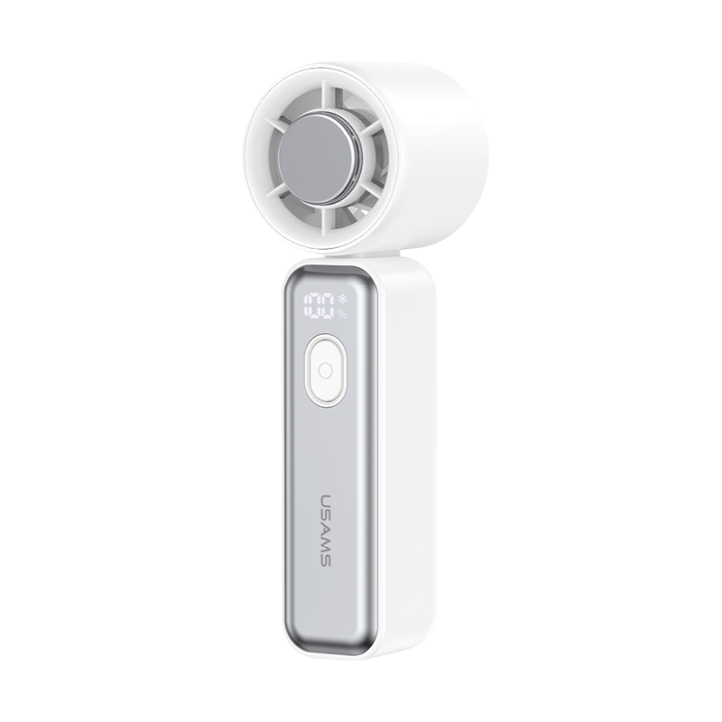 Quạt Cầm Tay Sò Lạnh Tốc Độ Cao USAMS ZB362 (7W, 2000mAh, Digital Display, 100 Wind Speeds Adjustable, 14000RPM)