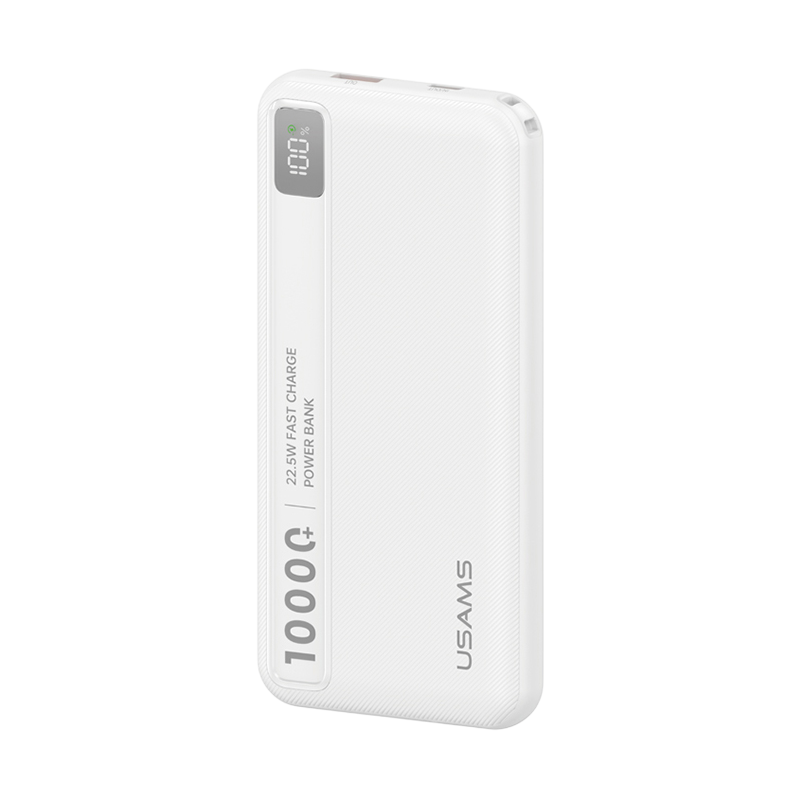 Pin Dự Phòng USAMS CD263 10000mAh 22.5W (1*Type-C + 1*USB-A port, Digital Display)