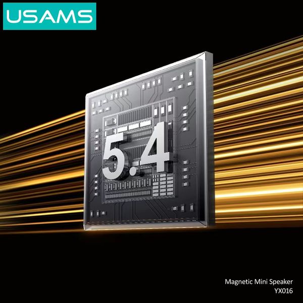 Loa Di Động Từ Tính Mini TWS Bluetooth USAMS YX016 5W (Bluetooth v5.4, 3H, 700mAh, 360° surround sound)