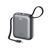Pin Dự Phòng USAMS CD258 10000mAh 20W (With Built-in Type-C + Lighting cable, Digital Display, 3C Certification)