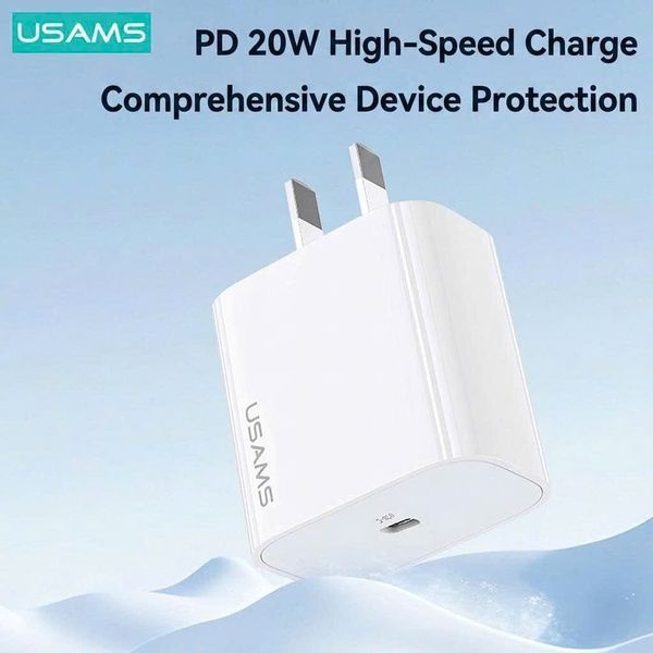 Bộ Sạc Nhanh Kèm Cáp C to C 60W USAMS ZX01 20W (1*Type-C port)